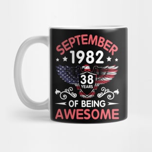 USA Eagle Was Born September 1982 Birthday 38 Years Of Being Awesome Mug